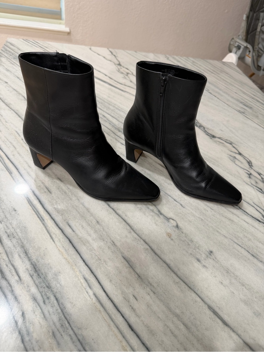 Gianni Bini Black Pointed Toe Ankle Boots